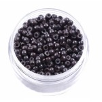 Inele Micronano Rings cu silicon pentru extensii de par 100 bucati Saten Inchis NRG08